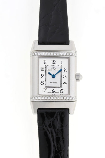 JAEGER-LECOULTRE ジャガールクルト レベルソ フローラル ダイヤ クォーツ Q2658420 / 265.8.08 SS レディース 時計 2510241