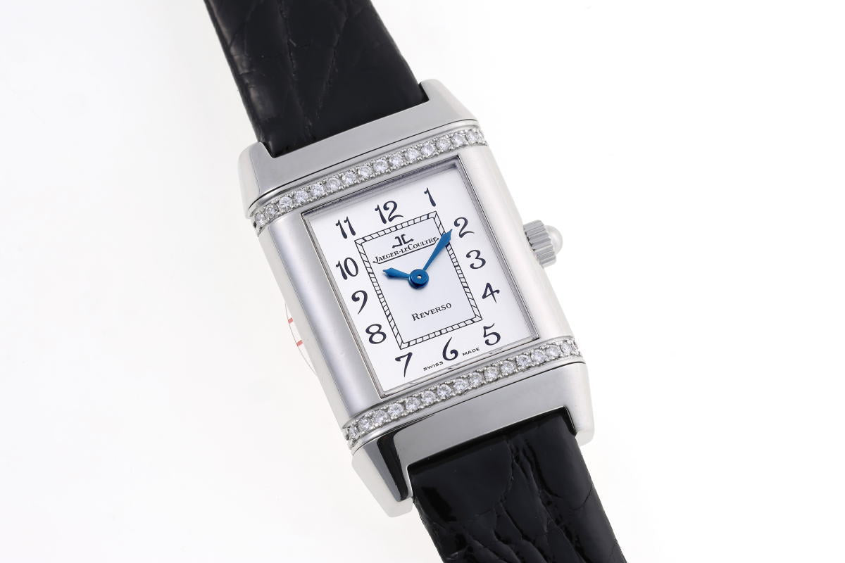 JAEGER-LECOULTRE ジャガールクルト レベルソ フローラル ダイヤ クォーツ Q2658420 / 265.8.08 SS レディース 時計 2510241