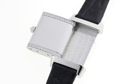 JAEGER-LECOULTRE ジャガールクルト レベルソ フローラル ダイヤ クォーツ Q2658420 / 265.8.08 SS レディース 時計 2510241