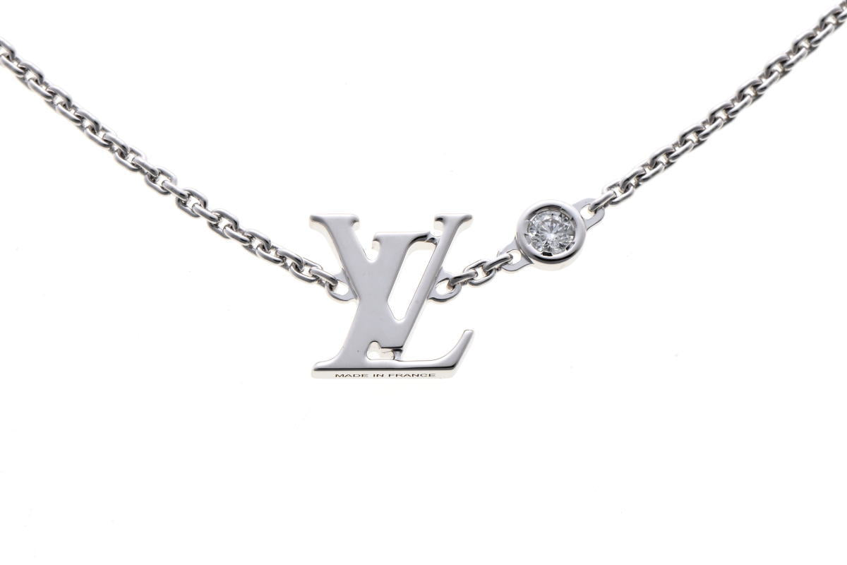 Louis Vuitton ルイヴィトン パンダンティフ イディール ブロッサムLV ネックレス Q93653 ホワイトゴールド 750WG 2510247