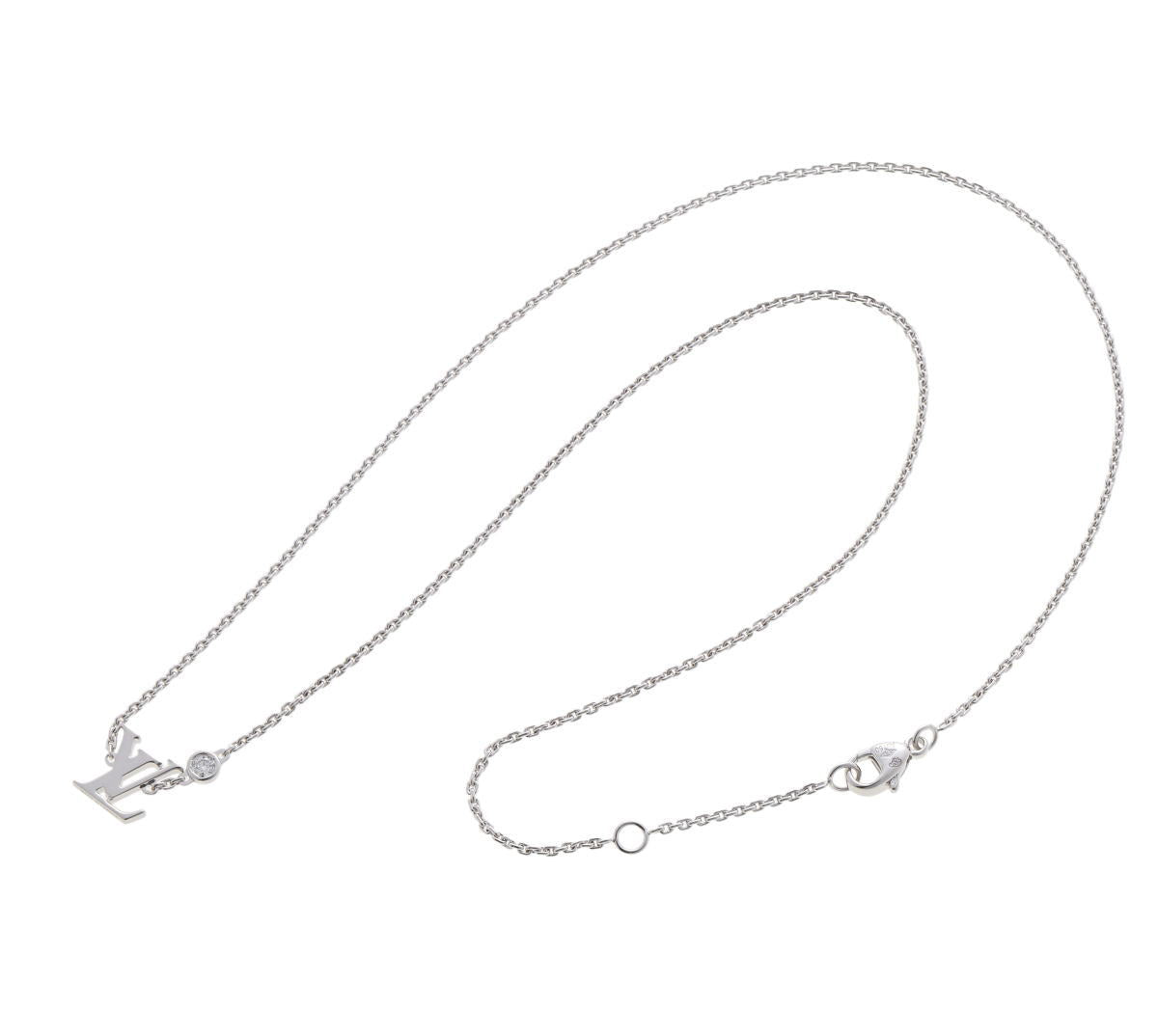 Louis Vuitton ルイヴィトン パンダンティフ イディール ブロッサムLV ネックレス Q93653 ホワイトゴールド 750WG 2510247