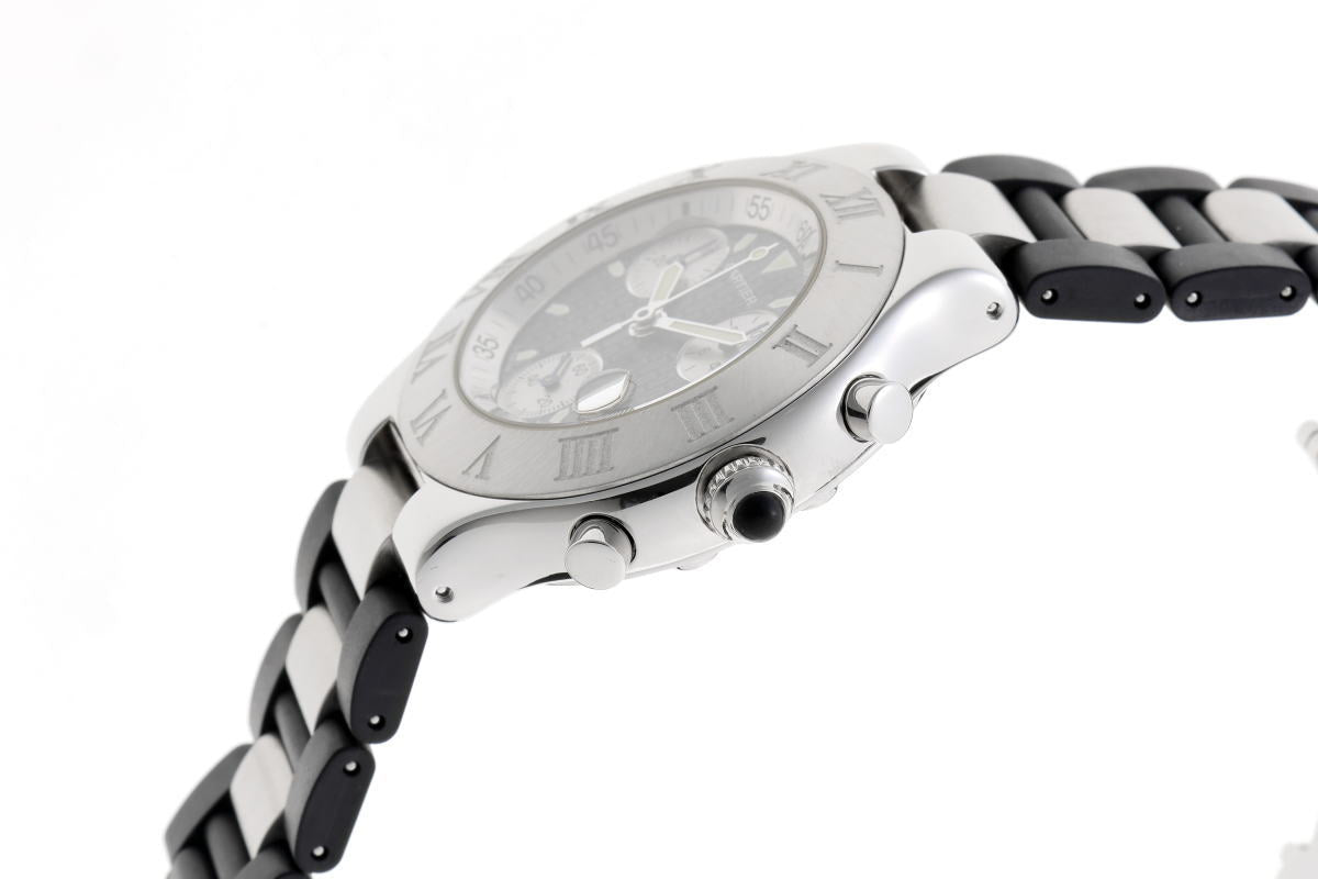 Cartier カルティエ マスト21 クロノスカフ クォーツ W10125U2 SS / ラバー メンズ 時計 2510255
