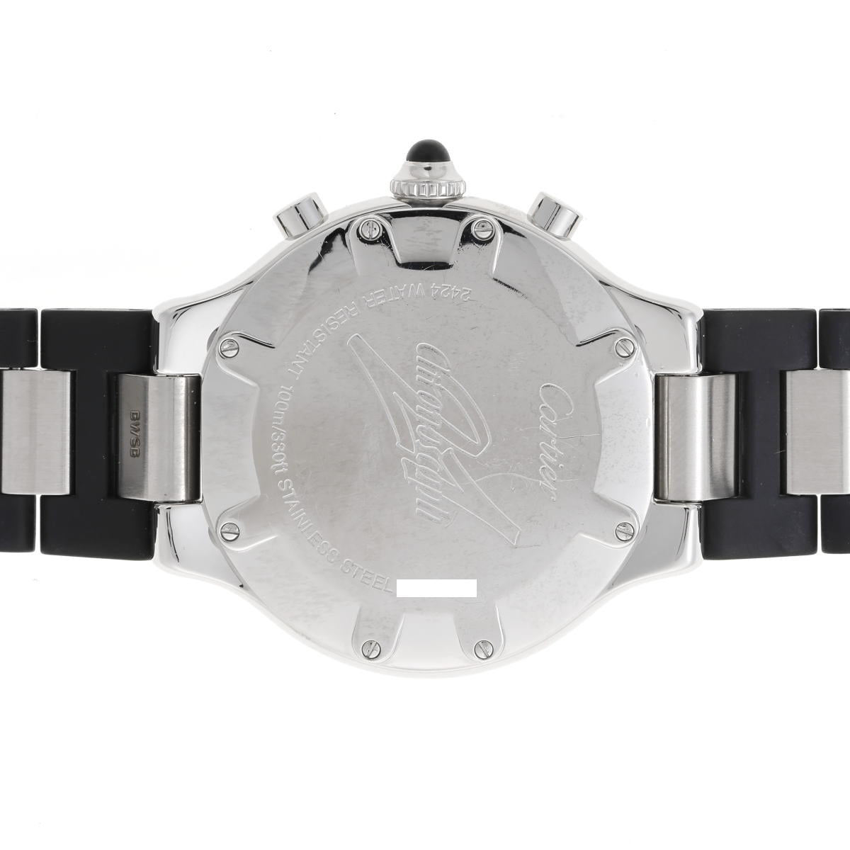 Cartier カルティエ マスト21 クロノスカフ クォーツ W10125U2 SS / ラバー メンズ 時計 2510255