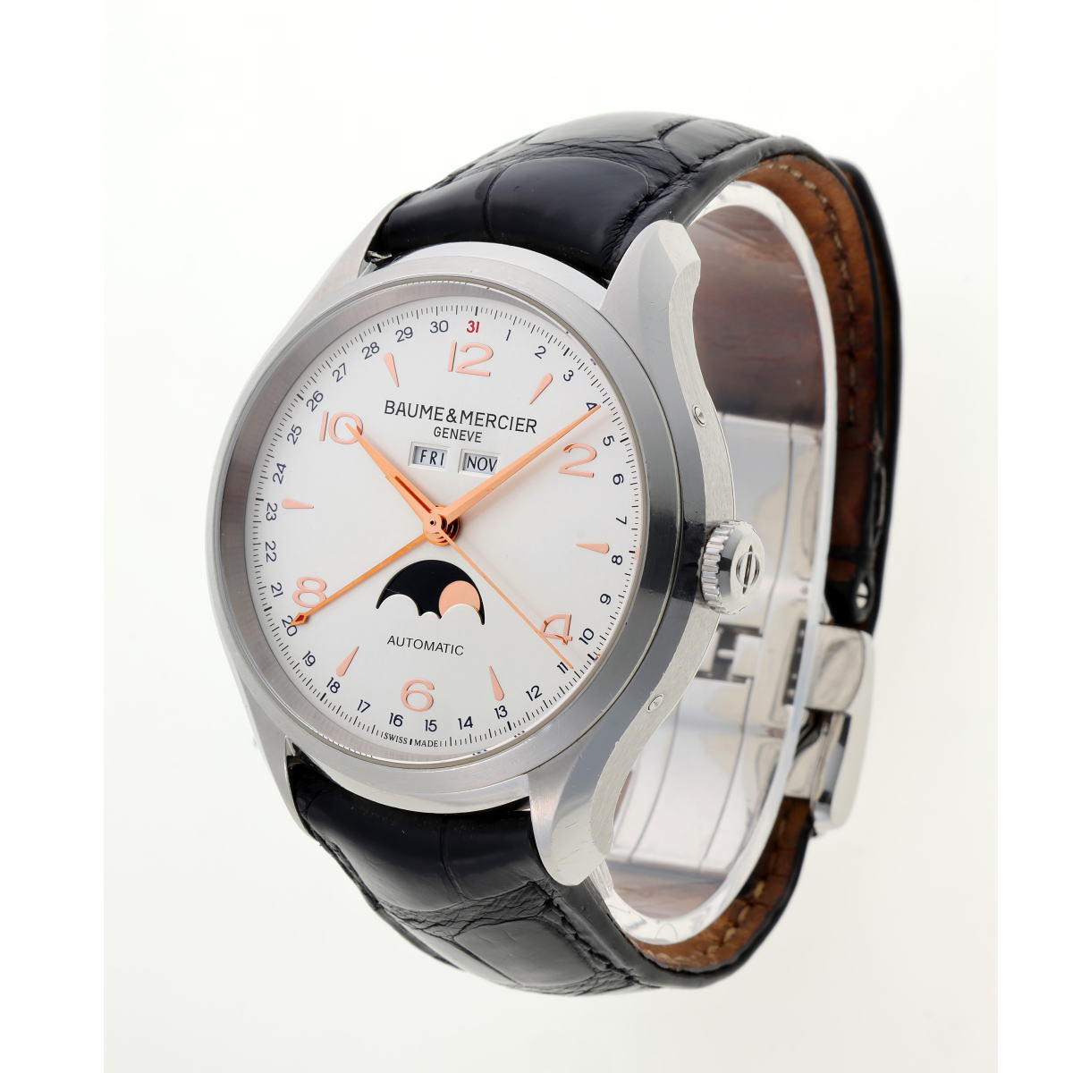 BAUME＆MERCIER ボーム＆メルシエ クリフトン コンプリートカレンダー オートマチック M0A10213 SS メンズ 時計 2510256