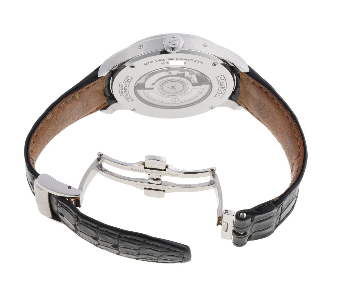 BAUME＆MERCIER ボーム＆メルシエ クリフトン コンプリートカレンダー オートマチック M0A10213 SS メンズ 時計 2510256