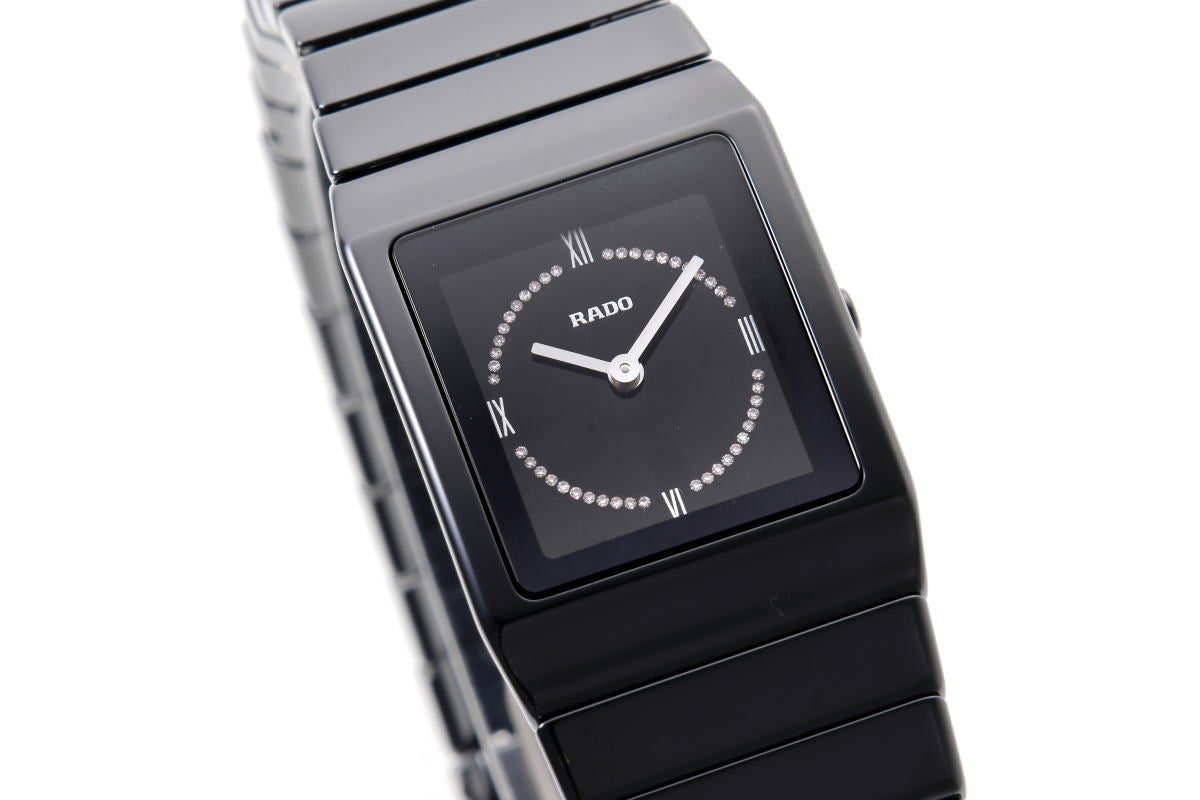 RADO ラドー セラミカ ウォッチ サークルダイヤ クォーツ R21702732 / 01.420.0702.3.073 CE / TI レディース 時計 2510257