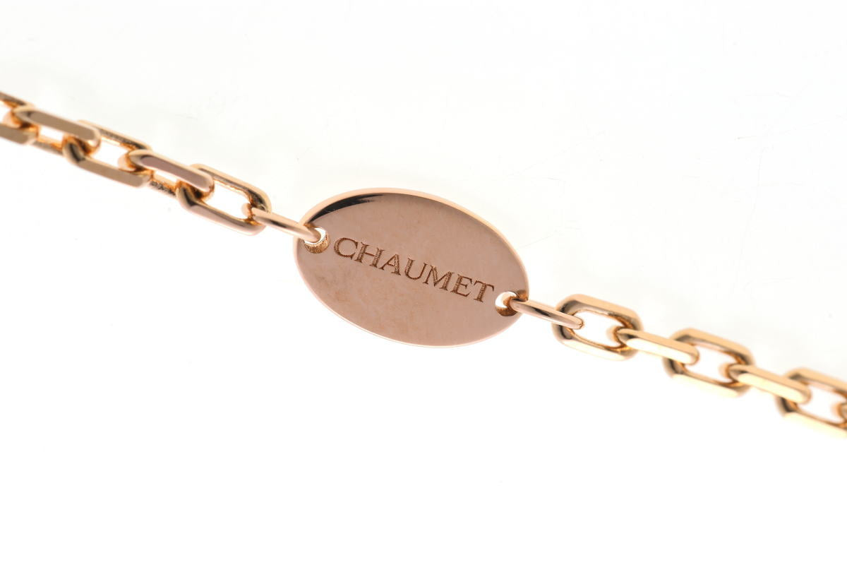 CHAUMET  ショーメ リアン  9モチーフ マラカイト ダイヤ ロング ネックレス - ピンクゴールド 750PG 2510261