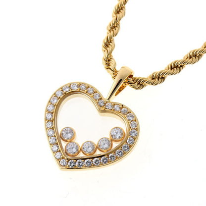 Chopard ショパール ハッピーダイヤモンド ハート ネックレス - イエローゴールド 750YG 2510262