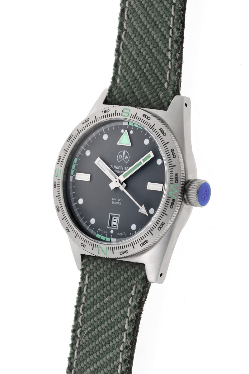 Ollech & Wajs オレッヒ＆ワイス ミリタリー ダイバーズウォッチ オートマチック M-110 SS メンズ 時計 2510271