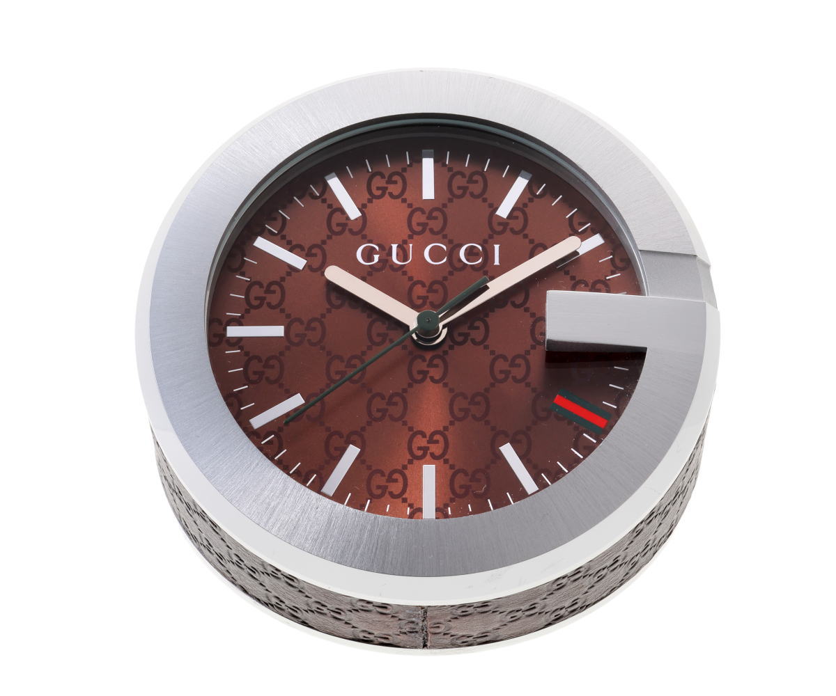 GUCCI グッチ Gクロック 置時計 クォーツ YC210007 SS ユニセックス 時計 2510273