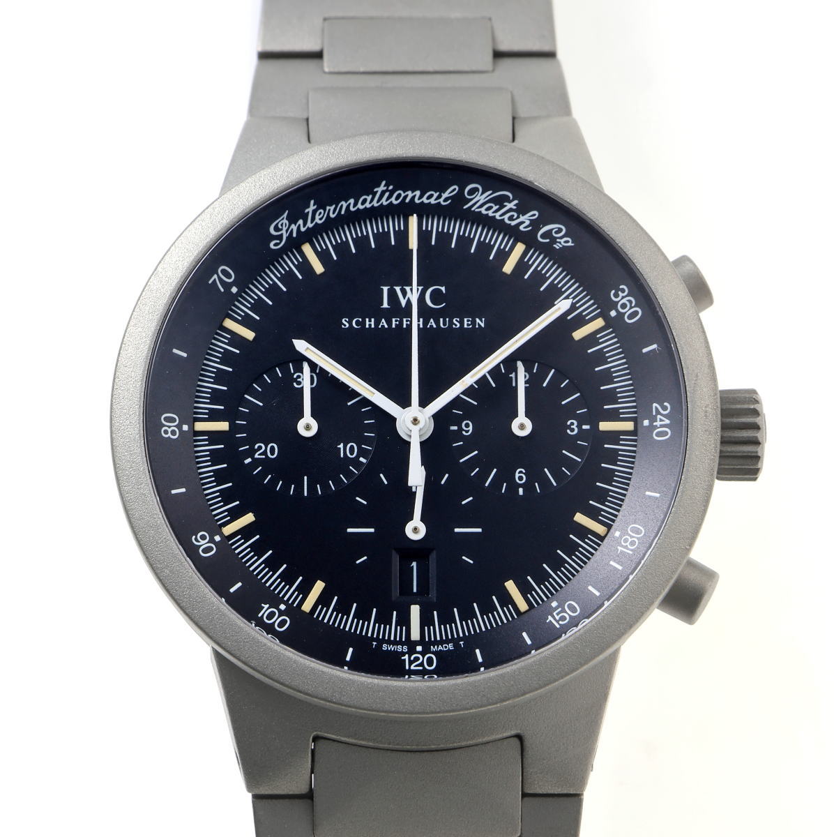 IWC インターナショナルウォッチカンパニー GTS クロノグラフ クォーツ IW372701 TI メンズ 時計 2510277