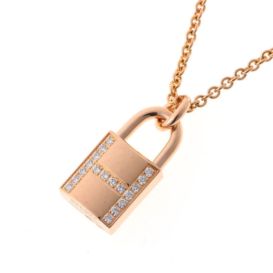 HERMES エルメス アミュレット ケリー カデナ ペンダント ネックレス H121332B 00 ピンクゴールド 750PG 2510278