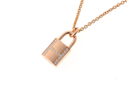 HERMES エルメス アミュレット ケリー カデナ ペンダント ネックレス H121332B 00 ピンクゴールド 750PG 2510278