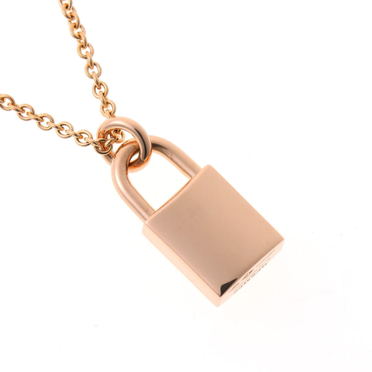 HERMES エルメス アミュレット ケリー カデナ ペンダント ネックレス H121332B 00 ピンクゴールド 750PG 2510278