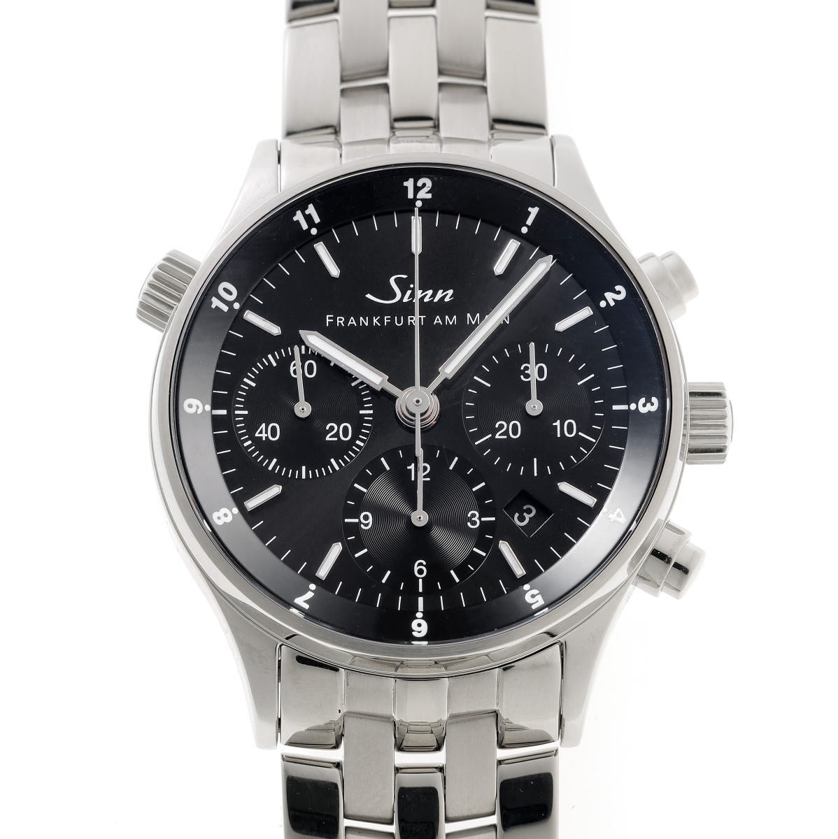 SINN ジン ファイナンシャル クロノグラフ オートマチック 6000 SS メンズ 時計 2510282