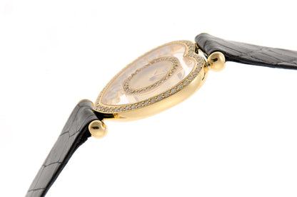 Chopard ショパール ハッピーダイヤモンド ハート 7Pダイヤ クォーツ 20/4516-0001 750YG レディース 時計 2510284