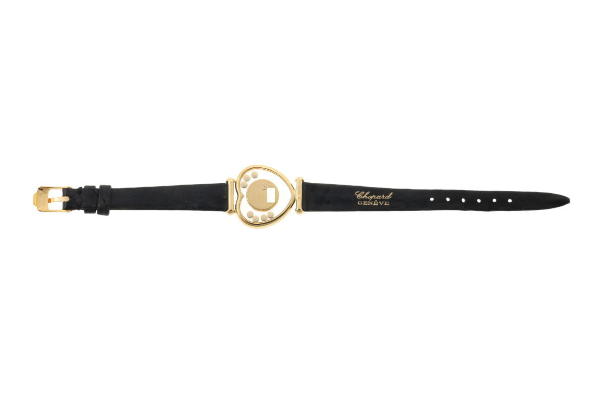 Chopard ショパール ハッピーダイヤモンド ハート 7Pダイヤ クォーツ 20/4516-0001 750YG レディース 時計 2510284