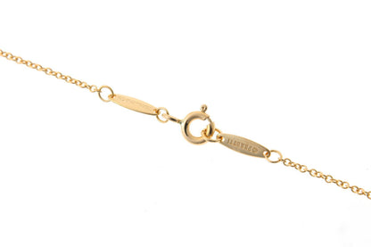 Tiffany & Co. ティファニー バイザヤード ドロップ 2Pダイヤ ネックレス - イエローゴールド 750YG 2510286