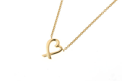 Tiffany & Co. ティファニー パロマピカソ ラビングハート ネックレス - イエローゴールド 750YG 2510287