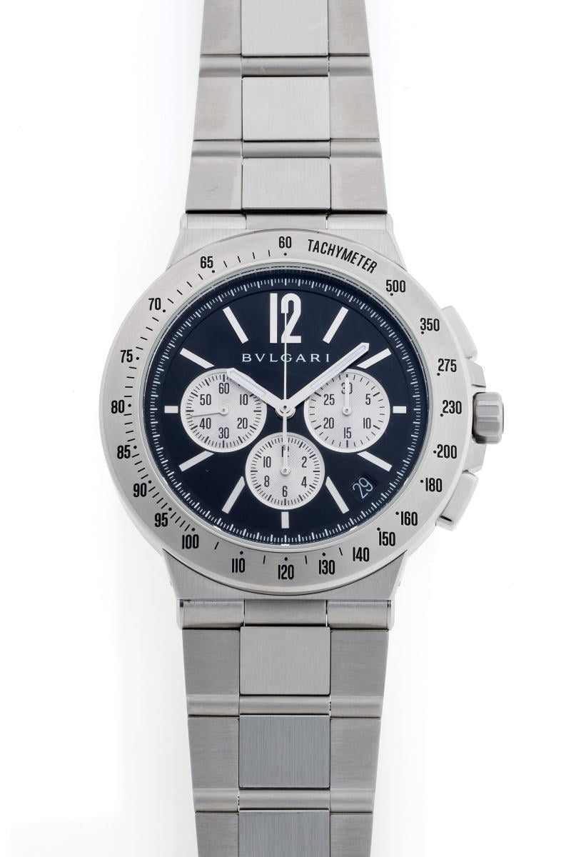 BVLGARI ブルガリ ディアゴノ ヴェロチッシモ オートマチック Cal.BVL328 DG41SCH SS メンズ 時計 2510293