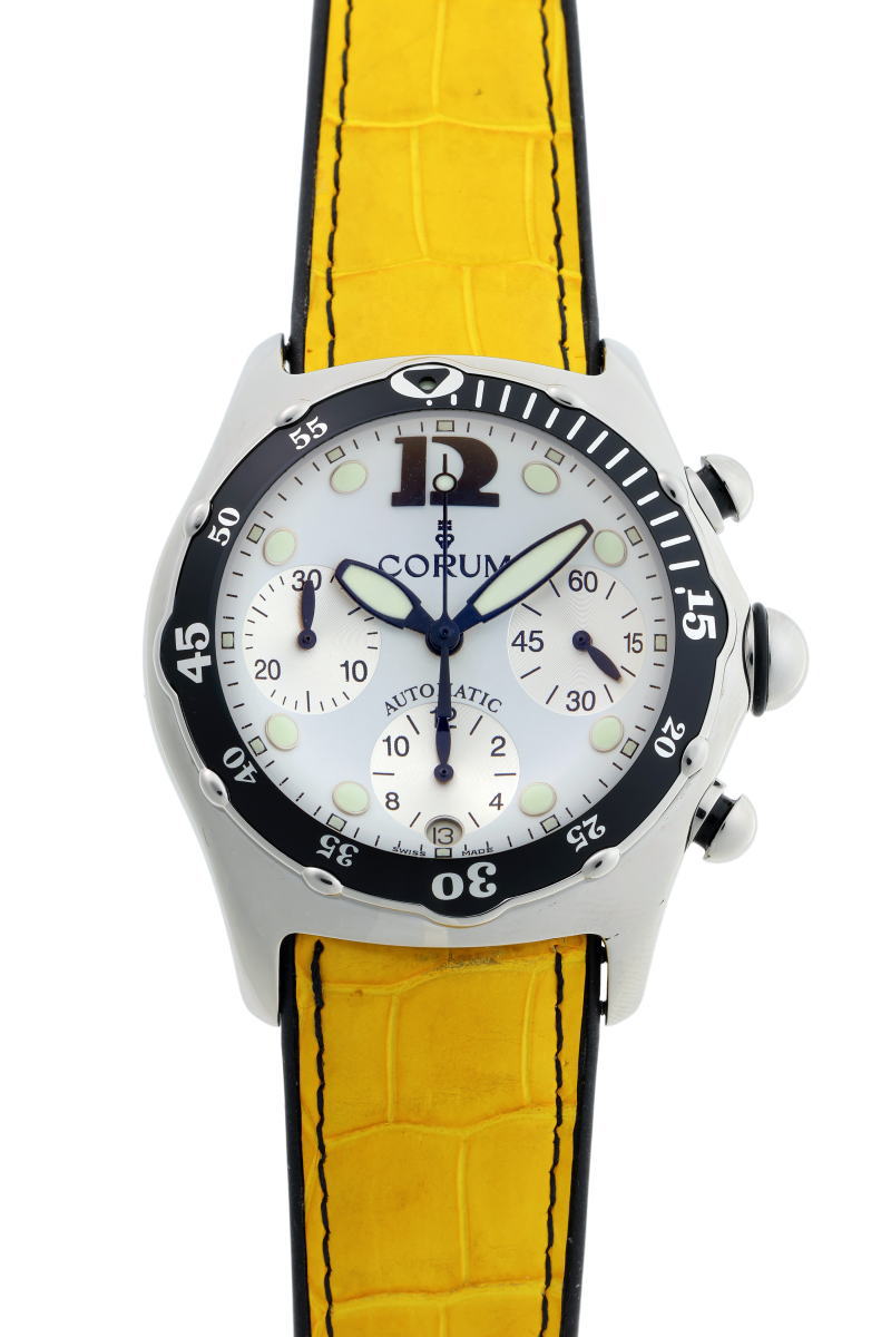CORUM コルム バブル ダイブ ボンバー シャーク クロノグラフ オートマチック 285.180.20 SS メンズ 時計 2510299