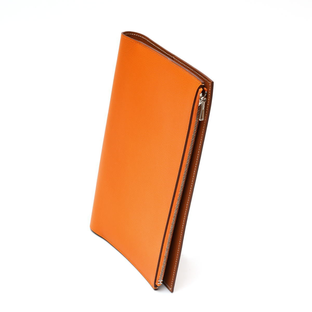 HERMES エルメス ノートカバー EAジップ A5サイズ トゴ　オレンジ / ゴールド 2520007