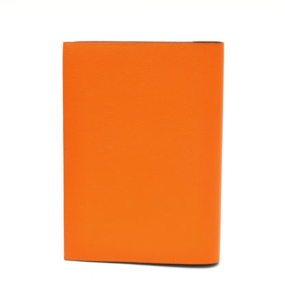 HERMES エルメス ノートカバー EAジップ A5サイズ トゴ　オレンジ / ゴールド 2520007