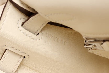 HERMES エルメス ケリー 25 イン＆アウト シルバー金具 ハンドバッグ U刻印 ヴォースイフト ナタ - 2520009