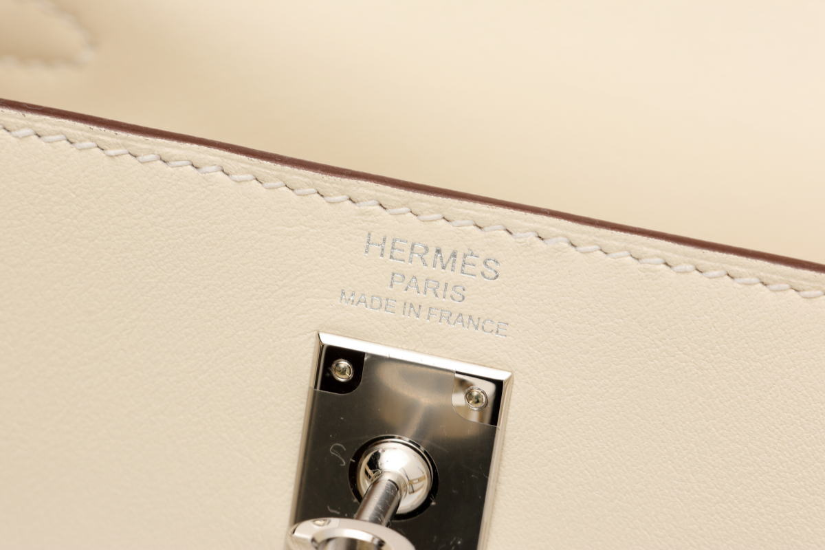 HERMES エルメス ケリー 25 イン＆アウト シルバー金具 ハンドバッグ U刻印 ヴォースイフト ナタ - 2520009