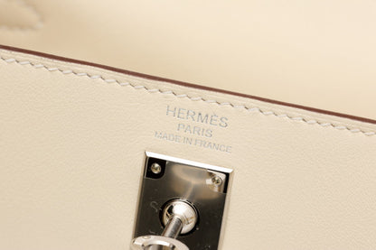 HERMES エルメス ケリー 25 イン＆アウト シルバー金具 ハンドバッグ U刻印 ヴォースイフト ナタ - 2520009