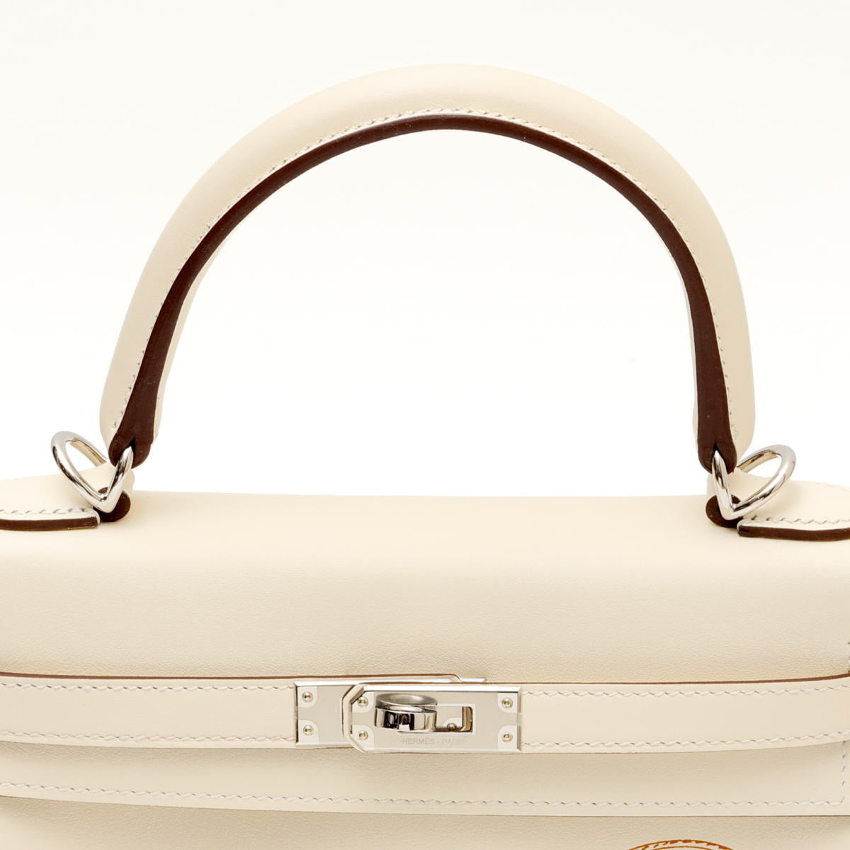 HERMES エルメス ケリー 25 イン＆アウト シルバー金具 ハンドバッグ U刻印 ヴォースイフト ナタ - 2520009