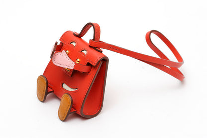 HERMES エルメス ケリードール ゴールド金具 Z刻印 バッグチャーム サンギーヌ ナタ ローズサクラ キャラメル タデラクト シェブルミゾル - 2520011
