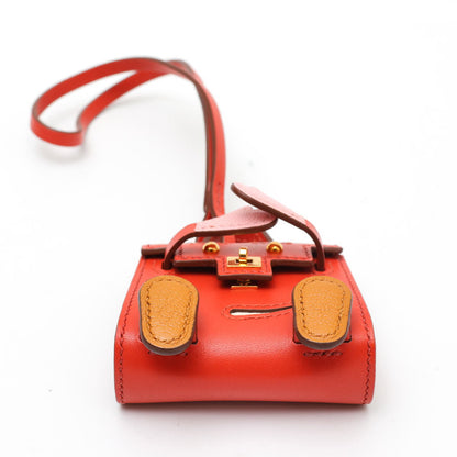 HERMES エルメス ケリードール ゴールド金具 Z刻印 バッグチャーム サンギーヌ ナタ ローズサクラ キャラメル タデラクト シェブルミゾル - 2520011