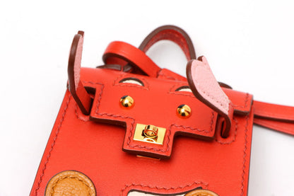 HERMES エルメス ケリードール ゴールド金具 Z刻印 バッグチャーム サンギーヌ ナタ ローズサクラ キャラメル タデラクト シェブルミゾル - 2520011