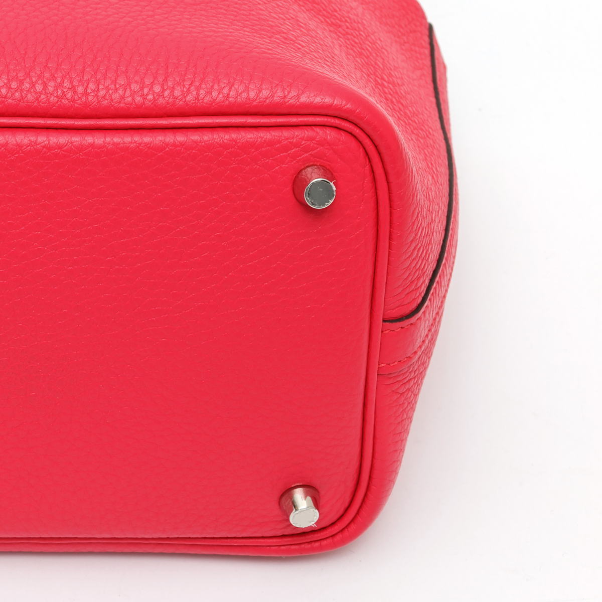 HERMES エルメス ピコタンロック 18 PM エクラ シルバー金具 ハンドバッグ トリヨンクレマンス / ヴォースイフト フランボワーズ / ルージュセリエ - 2520028