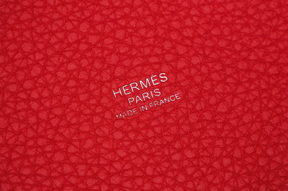 HERMES エルメス ピコタンロック 18 PM エクラ シルバー金具 ハンドバッグ トリヨンクレマンス / ヴォースイフト フランボワーズ / ルージュセリエ - 2520028