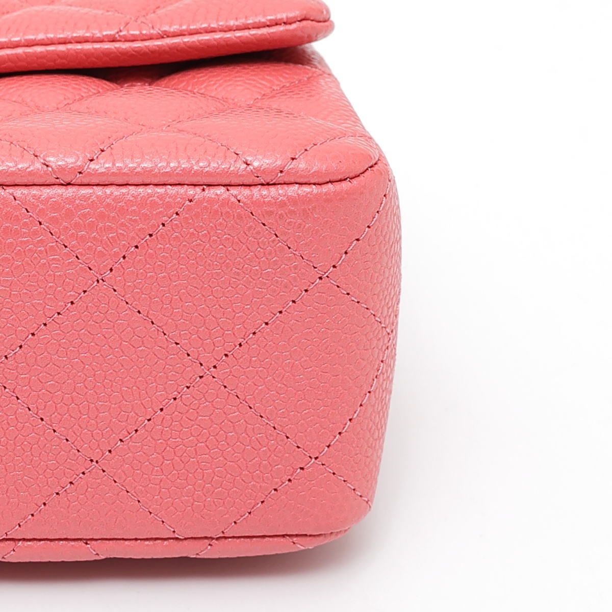 CHANEL シャネル ミニ マトラッセ 20 ゴールド金具 チェーンショルダーバッグ キャビアスキン ピンク A69900 2520029