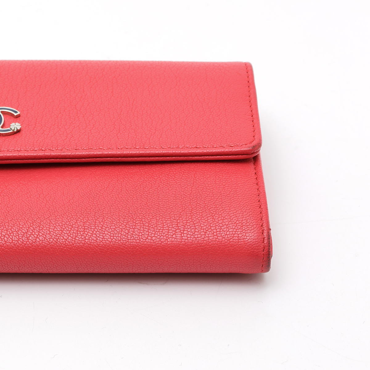 CHANEL シャネル ココマーク カメリア フラップ ウォレット 長財布 A84203 カーフ　ピンク 2520042