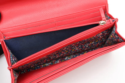 CHANEL シャネル ココマーク カメリア フラップ ウォレット 長財布 A84203 カーフ　ピンク 2520042