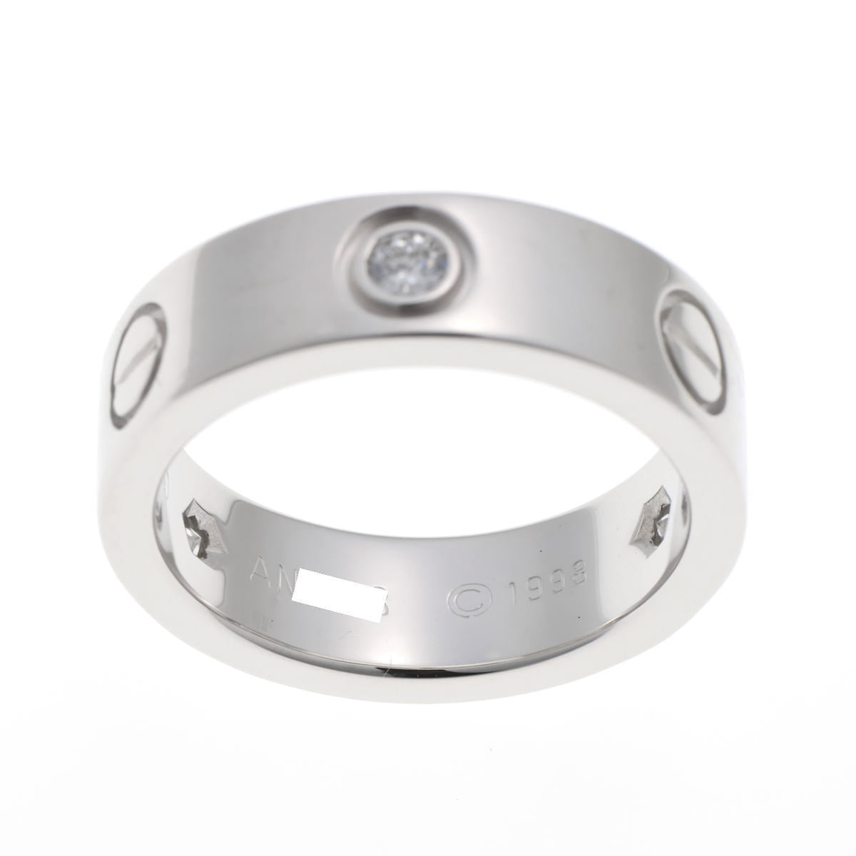 Cartier カルティエ LOVE　ラブ クラシック ハーフダイヤ #50 リング B4032550 ホワイトゴールド 750WG 2520059