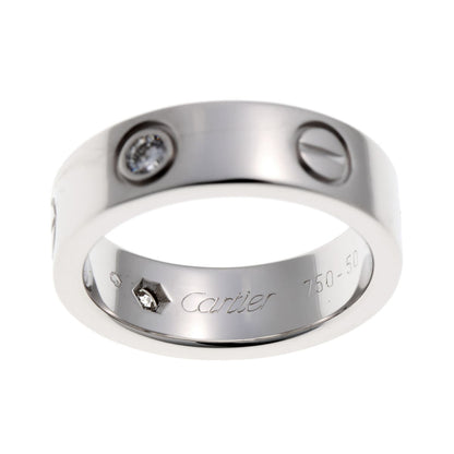Cartier カルティエ LOVE　ラブ クラシック ハーフダイヤ #50 リング B4032550 ホワイトゴールド 750WG 2520059