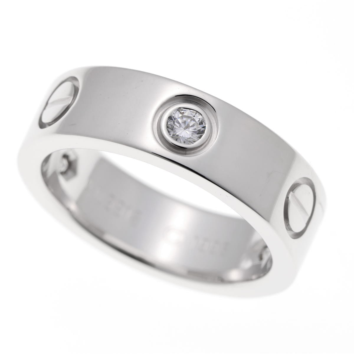 Cartier カルティエ LOVE　ラブ クラシック ハーフダイヤ #50 リング B4032550 ホワイトゴールド 750WG 2520059