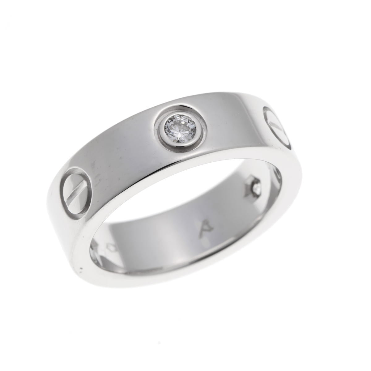 Cartier カルティエ LOVE　ラブ クラシック ハーフダイヤ #50 リング B4032550 ホワイトゴールド 750WG 2520059