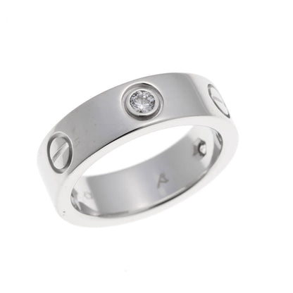 Cartier カルティエ LOVE　ラブ クラシック ハーフダイヤ #50 リング B4032550 ホワイトゴールド 750WG 2520059