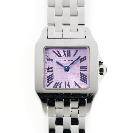 Cartier カルティエ サントスドゥモワゼル SM クォーツ 2008年クリスマス限定 W2510002 SS レディース 時計 2520096
