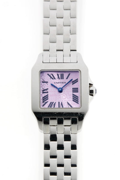 Cartier カルティエ サントスドゥモワゼル SM クォーツ 2008年クリスマス限定 W2510002 SS レディース 時計 2520096