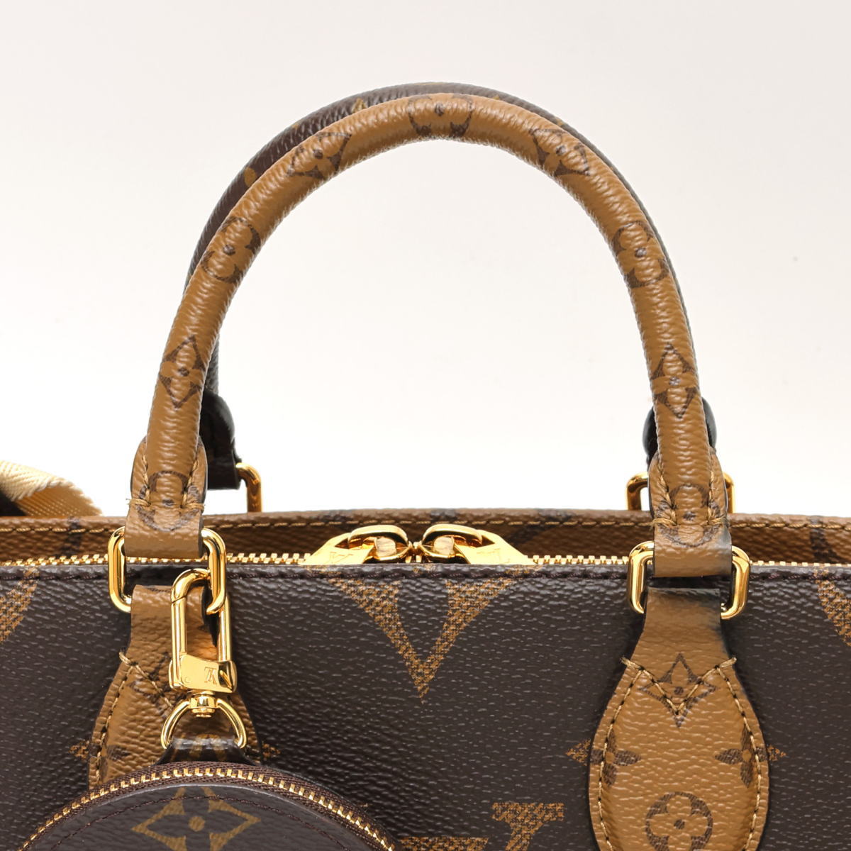 Louis Vuitton ルイヴィトン オンザゴー EW 2WAY ハンドバッグ モノグラム・リバース ブラウン M46653 2600128