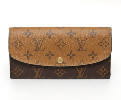 Louis Vuitton ルイヴィトン ポルトフォイユ・エミリー フラップ長財布 M82157 モノグラム・リバース　ブラウン 2600132