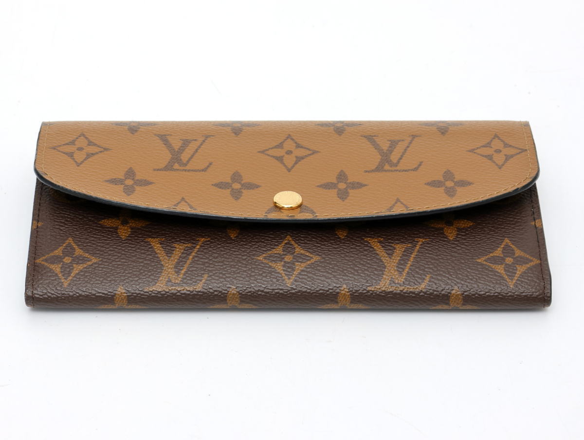 Louis Vuitton ルイヴィトン ポルトフォイユ・エミリー フラップ長財布 M82157 モノグラム・リバース　ブラウン 2600132