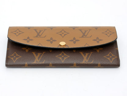 Louis Vuitton ルイヴィトン ポルトフォイユ・エミリー フラップ長財布 M82157 モノグラム・リバース　ブラウン 2600132